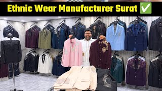 Ethnic Wear Manufacturer In Surat || Tuxedo Manufacturer Surat || Mens Ethnic Wear Wholesaler Surat