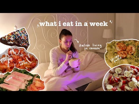 what i eat in a week as an italian living in canada :)