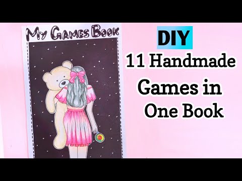 11 EASY PAPER GAMES IDEAS / DIY Cute Gaming Book / How to make paper gaming book / DIY Paper Games
