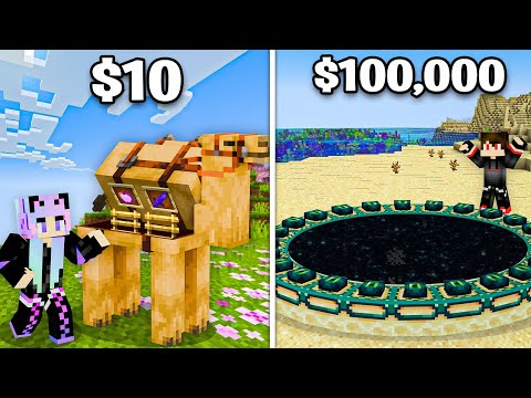 $1 vs $1,000,000 Most Illegal Base in Minecraft