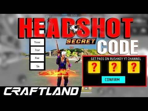 GET READY FOR Craftland's SECRET Headshot Code! Free Fire