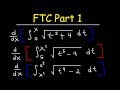 Fundamental Theorem of Calculus Concepts
