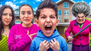 SCARY TEACHER!!! WE SECRETLY BROKE INTO SCARY TEACHER'S HOUSE!!!