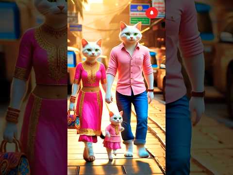 Cute kittens enjoying with parents😺😻#cute#kitten#family#shorts