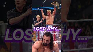 क्यों हारे Drew McIntyre WWE title