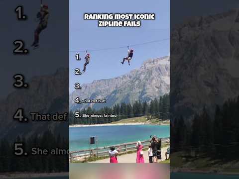Ranking most iconic zipline fails