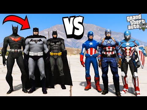 Batman Gang Vs Captain America Gang Epic Battle In GTA 5!
