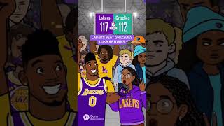 LAKERS BEAT GRIZZLIES LUKA RETURNS