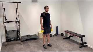 Scrollata con rotazione esterna con kettlebell
