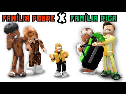 Família Pobre vs Família Rica Brookhaven rp roblox