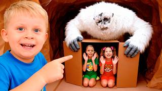 Desafio da Caverna de Papelão Para Crianças!