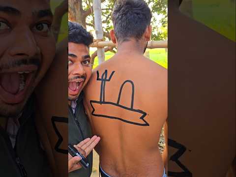 Guess my back drawing challenge Part 92 #shorts #mahadev #challenge