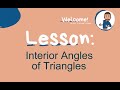 Exploring Interior Angles of Triangles