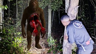 ELE FLAGROU O MAPINGUARI A CRIATURA LENDÁRIA DA FLORESTA AMAZÔNIA DEVORANDO ALGO