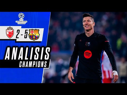 BARCELONA vs ESTRELLA ROJA 5-2 | CHAMPIONS LEAGUE 2024 | ANALISIS del PARTIDO