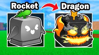 Trading From Rocket To EMBER DRAGON in 24 Hours (Blox Fruits)