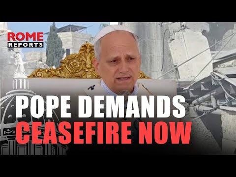 YouTube video thumbnail: Pope Calls for Immediate Cease Fire Following Attack on Gaza Church
