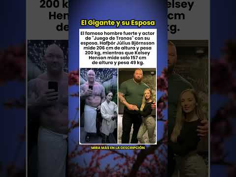 ¡"La Montaña" de Juego de Tronos y su Esposa: Una Diferencia de 150 kg! 💪❤️