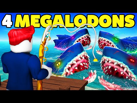 4 MEGALODONS in 1 SEKUNDE