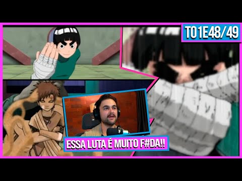 Rock Lee VS Gaara essa luta é muito BOA! | NRT T1EP48/49