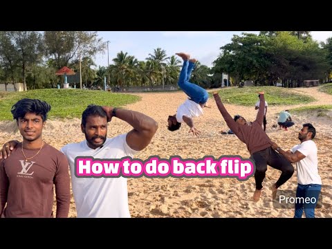 How to do backflip 🤸‍♂️easy technique 🤩dangerous talent don’t try at home ‼️