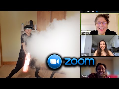 trolling zoom classes... but I have a FIRE EXTINGUISHER