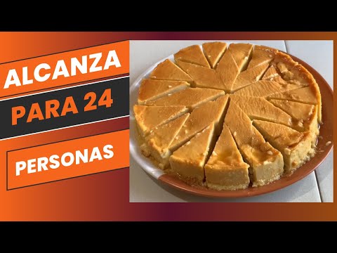 Como partir un flan en 24 partes