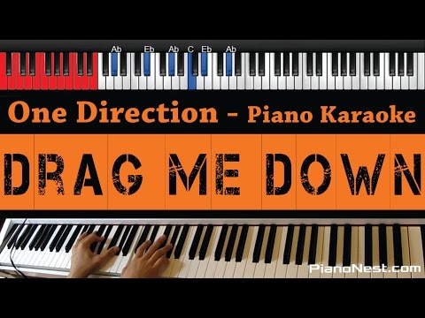 One Direction – Drag Me Down – HIGHER Key (Piano Karaoke / Sing Along)