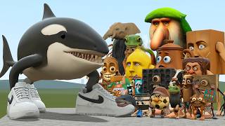 NEW ORCALERO ORCALA VS ITALIAN BRAINROT MEMES FAMILY AND OTHER in Garry's Mod!