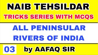 Jkssb (03) Naib Tehsildar - Tricks - All Peninsular Rivers by Aafaq Sir.