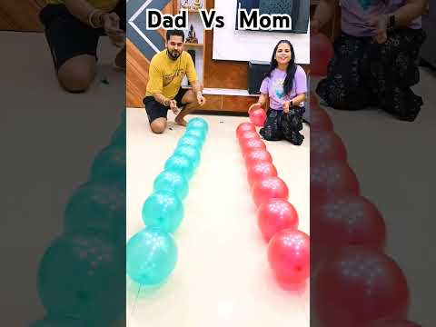 Mom vs Dad ?| #shorts #ytshort #viral #game #gamechallenge #mom #dad #dog #simba