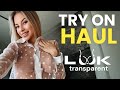 4K Try on Haul Transparent Clothes  No Bra Challenge 2024 Trend New