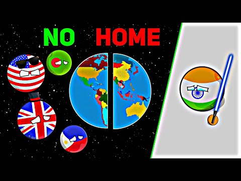 [WHAT IF EARTH SPLIT INTO 2 PLANETS?] 🌍🚀🤣 || NO HOME LEFT!☠️😂 #Countryballs