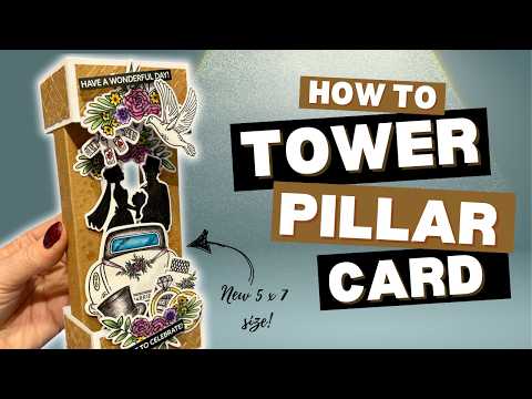 The SIZE You've wanted!!! 5 x 7 Tower Pillar Card | NO DIES NEEDED!