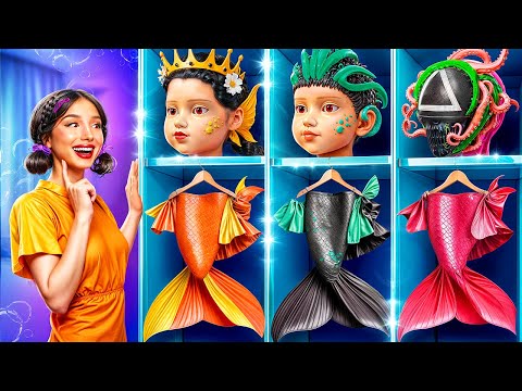Comment Devenir une Sirène en Prison ! Transformation de Poupée Squid Game