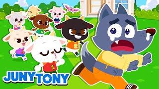 Trik Lucu 7 Kambing & Pak Serigala di Hutan! 😂🐺｜JunyTony Bahasa Indonesia