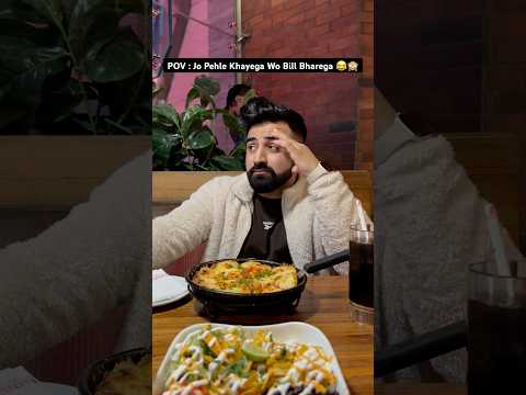 Jo Pehle Khayega Wo Bill Bharega 😂 #rajatswati #funny #rajatofficial #love #comedy #ytshorts #food