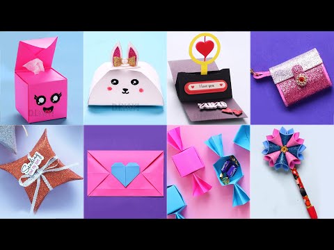 8 Easy Craft Ideas | Paper Craft | Art and Craft | Craft Ideas