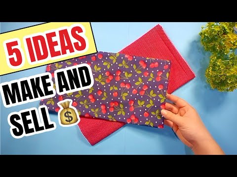 5 EASY IDEAS TO MAKE AND SELL | SEWING AND CRAFTS