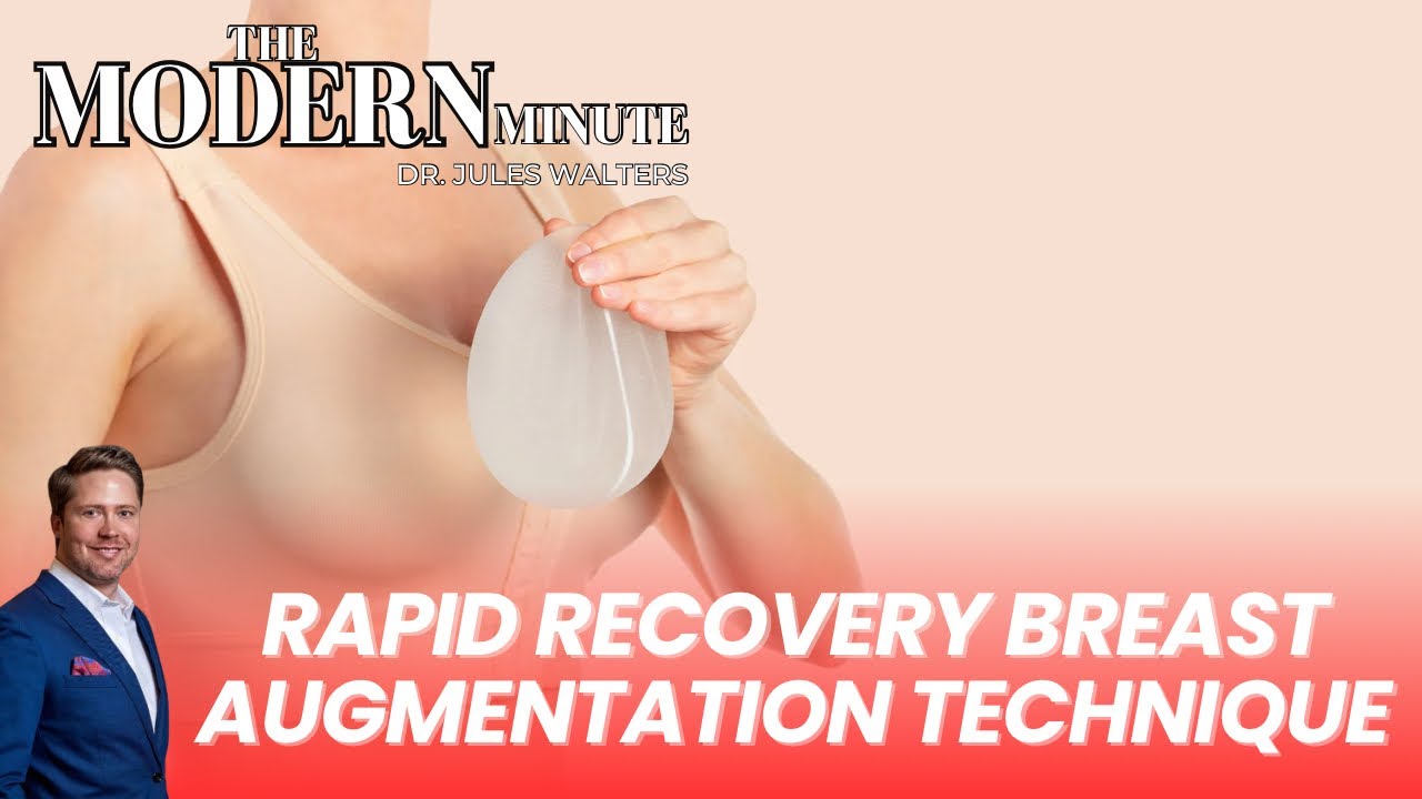 Breast augmentation recovery technique demonstration image
