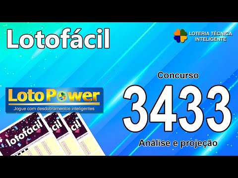 ANÁLISE E PROJEÇÃO PARA O CONCURSO 3433 DA LOTOFÁCIL