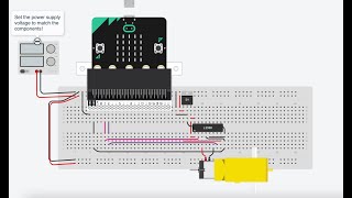 Control y programación de motores DC con puente H l293D usando la microBit en TinkerCad.
