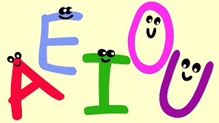 A E I O U Las vocales son geniales. Canción infantil