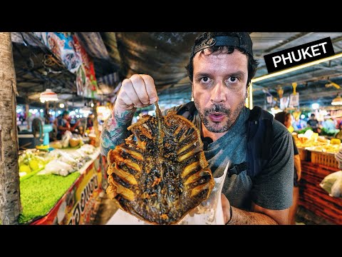 Comendo de tudo no MERCADÃO DE PRAIA em PHUKET na Tailândia!! 😳