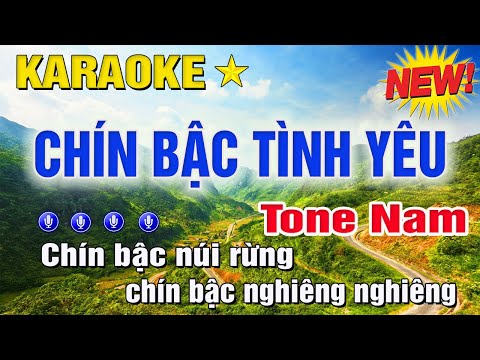 Chín Bậc Tình Yêu Karaoke Tone Nam (G) | Trung Hiếu