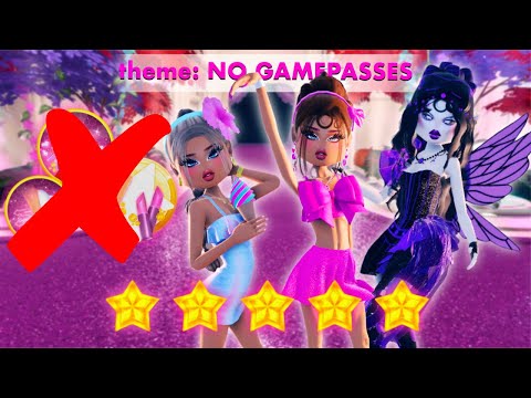 Playing Dress To Impress with NO GAMEPASSES! **IMPOSSIBLE!**