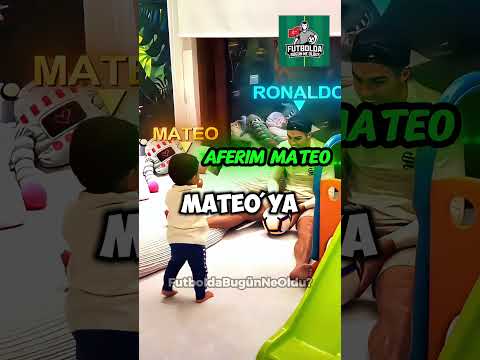 Ronaldo, Mateo'yu G.O.A.T Olması İçin Eğittiğinde 😎