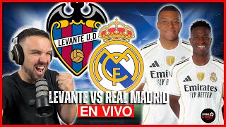 GANA EL MADRID🔴 Levante 1-4 Real Madrid EN VIVO 🏆JUEGA MBAPPE Y MASTANTUONO 🎤 LA LIGA
