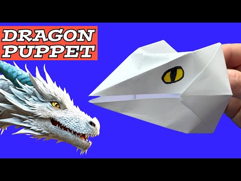 Origami Dragon Puppet Tutorial | How to Make a Paper Dragon Puppet TikTok Trend