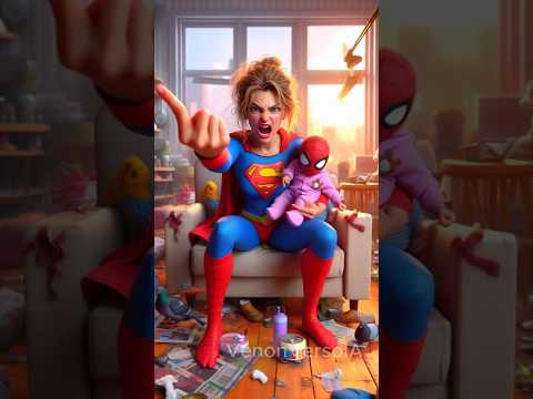 ¡Me Echó de Casa… Sin Piedad! 😢🏠 #spiderman #supergirl #shorts